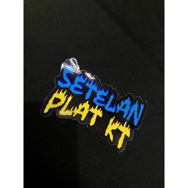 STIKER SETELAN PLAT KT