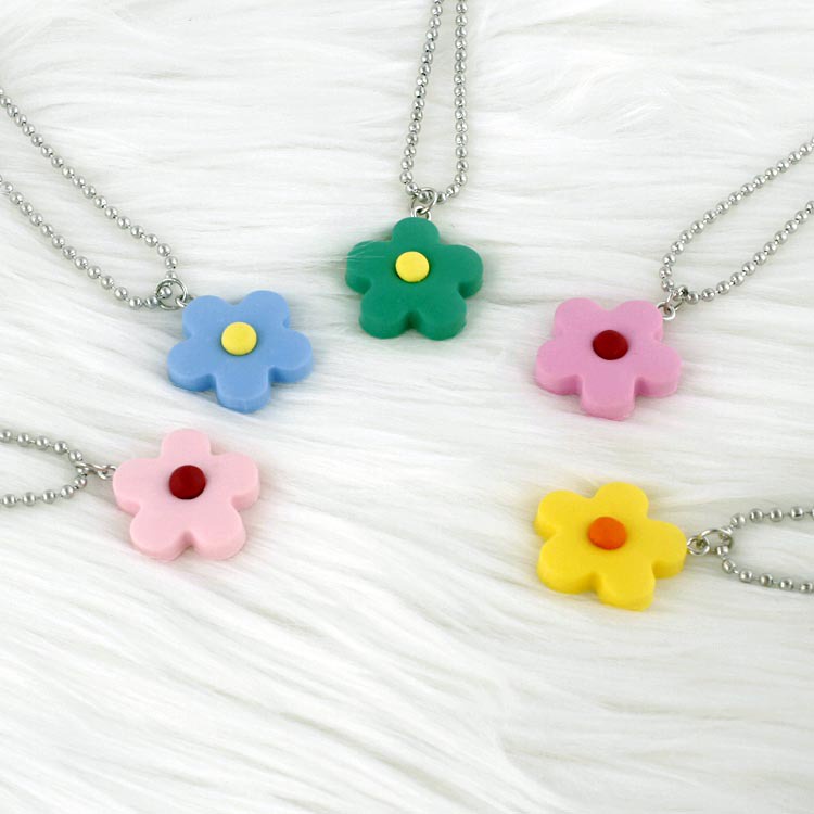 T578 TikTok gaya yang sama secara online influencer perhiasan bunga kecil gaya Jepang chic elegan wa