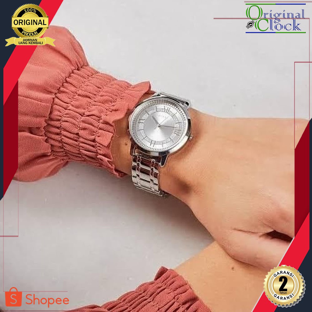 JAM TANGAN PRIA WANITA | RANTAI | KULIT | KARET | MURAH | FOR LADIES GU3SS ORIGINAL W0933L1 FULL SET