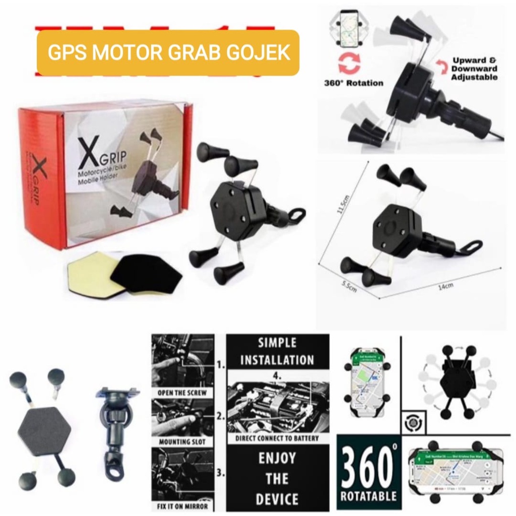 J395 ORIGINAL HOLDER MOTOR GRIP GANTUNGAN PEGANGAN GPS SPION STAND BREKET BRACKET HANDPHONE SEPEDA PENGAMAN MOBILE MOTORCYCLES PHONE GADGET PETA MAP SMARTPHONE MOTORCYCLE BIKE STAND TATAKAN DUDUKAN J395  COCOK BUAT OJOL MAUPUN PRIBADI BISA DIGUNAKAN MAX 7