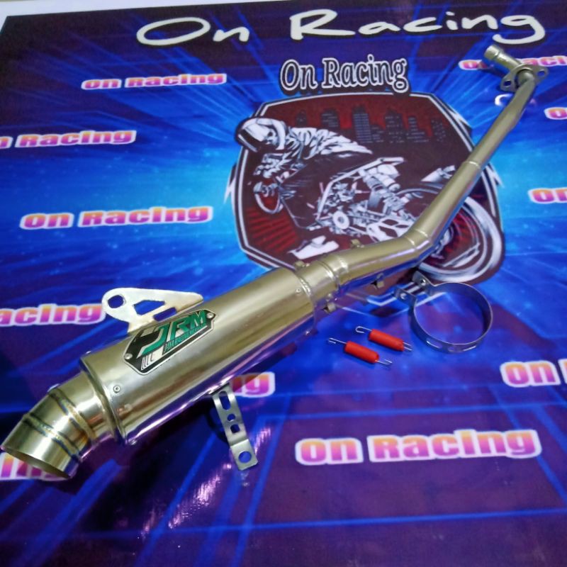 Knalpot Racing JRM VEGA R,ZR,lama,new,JUPITER Z,burhan,robot,lama,SUPRA,X,fit,GRAND