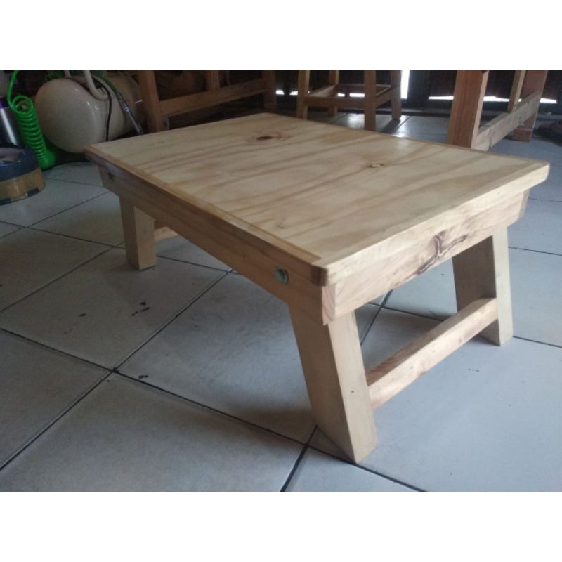 meja lipat lesehan kayu jati belanda