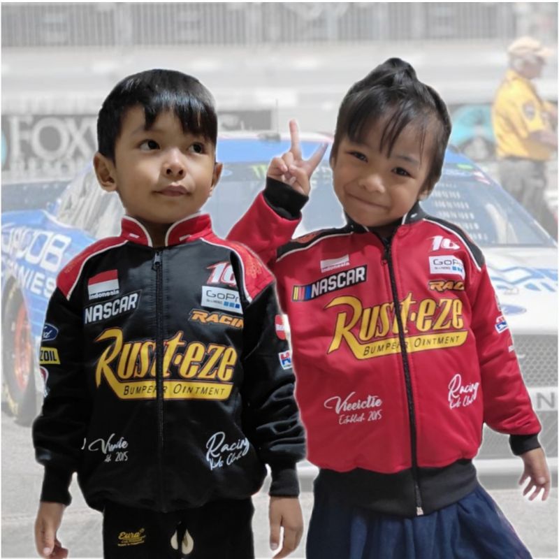 Jaket Nascar Anak Ready | Jaket Anak Nascar Usia 3-8 Tahun