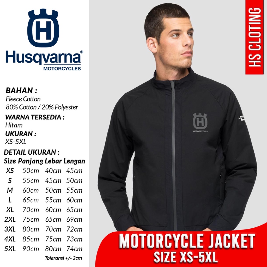 Jaket HUSQVARNA Motorcycle XS-5XL REPLAY Tracktop Jacket MX Trail Racing Big Size Ukuran XS S M L XL
