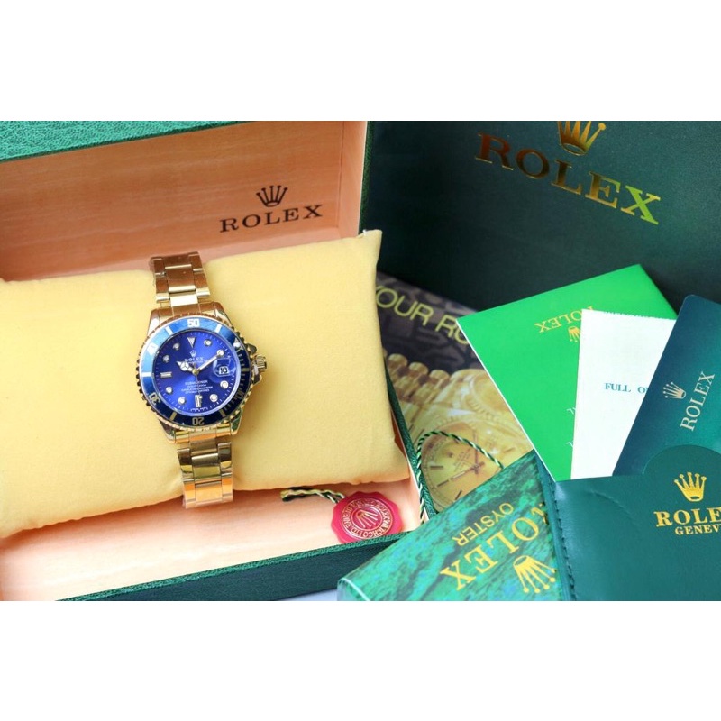 Jam Tangan Pria Rolex Case Angka Tali Rantai Terbaru p312 ( Box Rolex &amp; Paperbag )