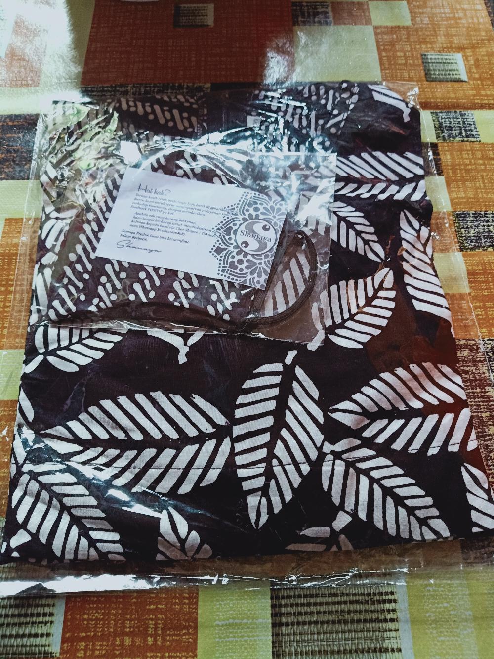 Shanaya Batik Tunik Seling Hitam Cap Garutan Ori Batik Cap Solo Atasan Batik Modern