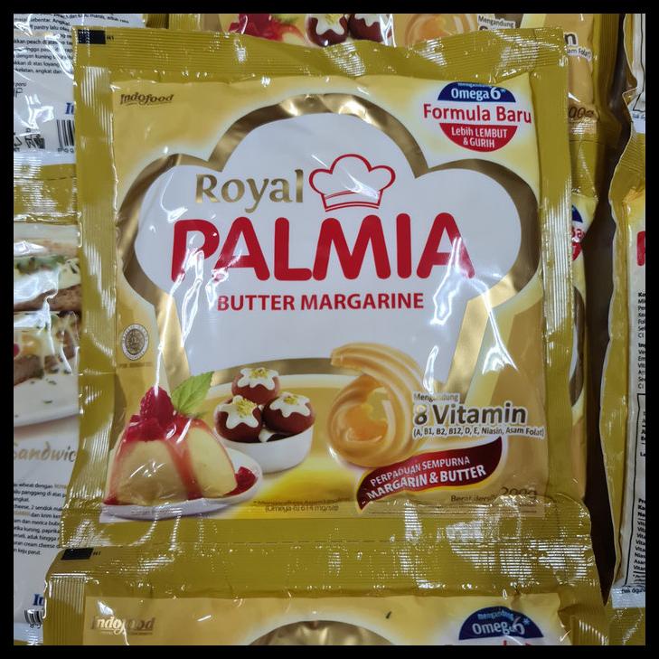 

MARGARINE PALMIA ROYAL 200GR SACHET BUTTER & MARGARIN BLEND KODE 1046