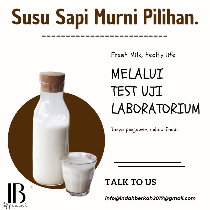 

susu sapi murni