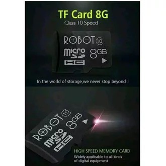 Memory Card Robot 8GB 45MB per Second RT8G Robot Storage 8GB Class 10 Micro SD TF Card