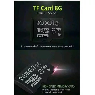 Memory Card Robot 8GB 45MB per Second RT8G Robot Storage 8GB Class 10 Micro SD TF Card