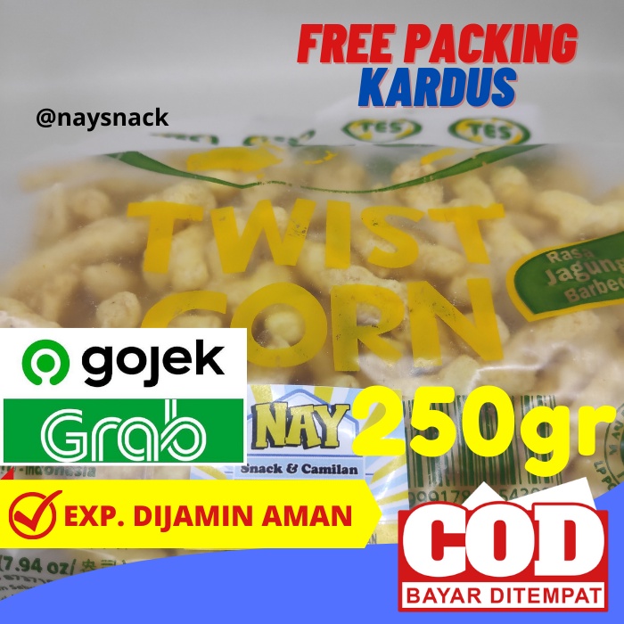 

Snack Kiloan Tes Twist Corn Cheetos Isi Bersih 250 Gram
