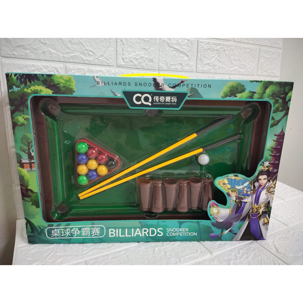 MAINAN MEJA BIILIARD SNOOKER POOL COMPETITION ANAK