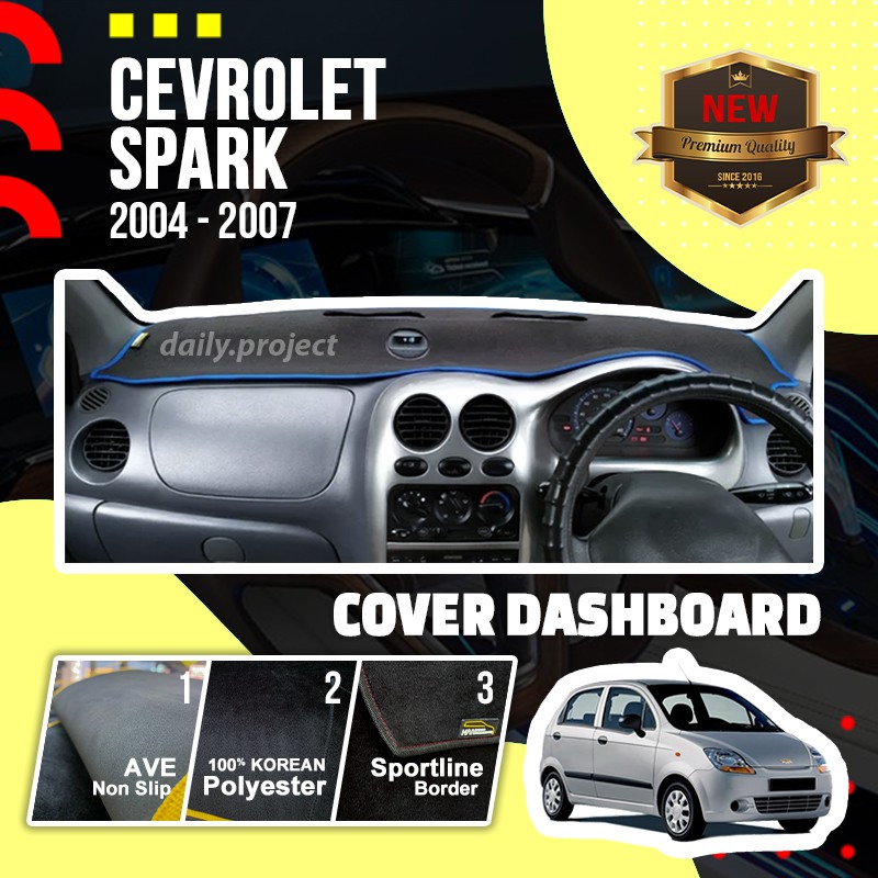 Cover Dashboard Chevrolet Spark 2004/2007 Pelindung Dashboard Mobil Chevrolet Interior Jok Mobil