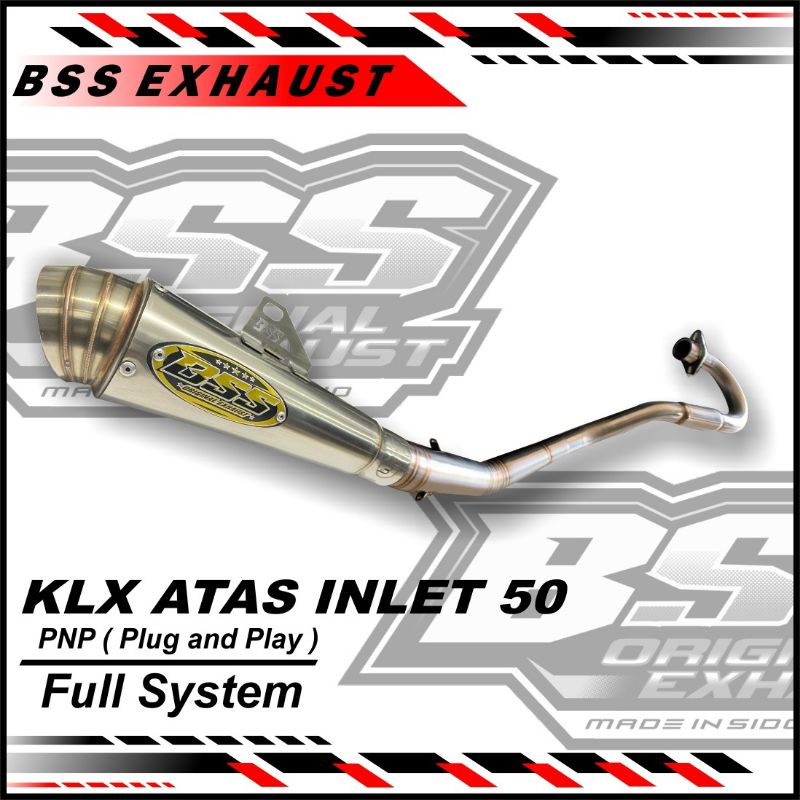 Knalpot BSS KLX Inlet 50 Original BSS