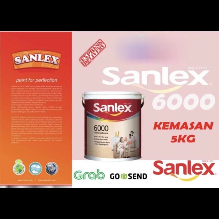 Cat Sanlex 5kg putih galon TERMURAH sanlex 6000 white