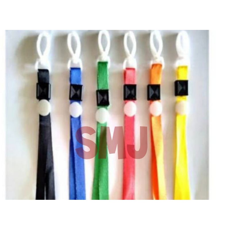 

Tali ID Card 1cm Model Kait oval ID Card Lanyard 1cm oval plastik Tali Nylon Name Tag kait plastik oval