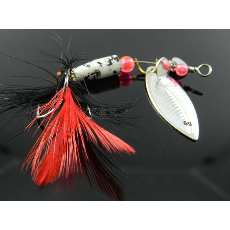 HENGJIA Putar umpan ikan berurutan with feather metal swimbait fishing lure