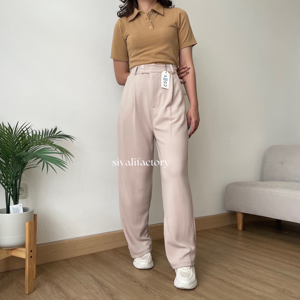 SIVALI Niki Pants - Cullote Pants - Celana Kulot Wanita - Celana Kantor Formal / Casual