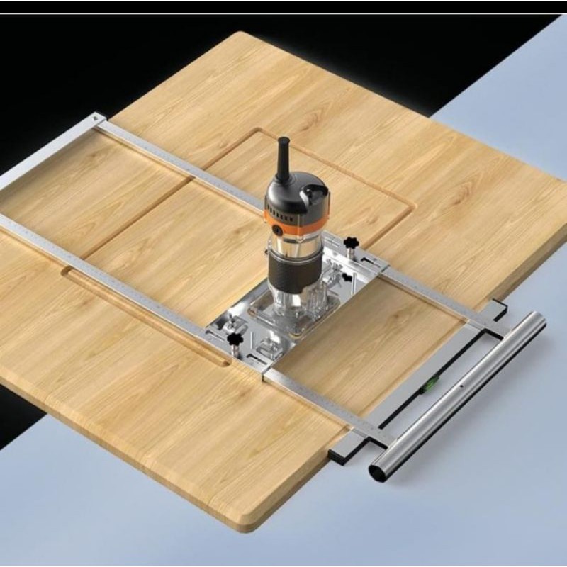 portable track Saw jig dudukan mesin circular Saw mesin profil trimmer perkakas bengkel multifungsi