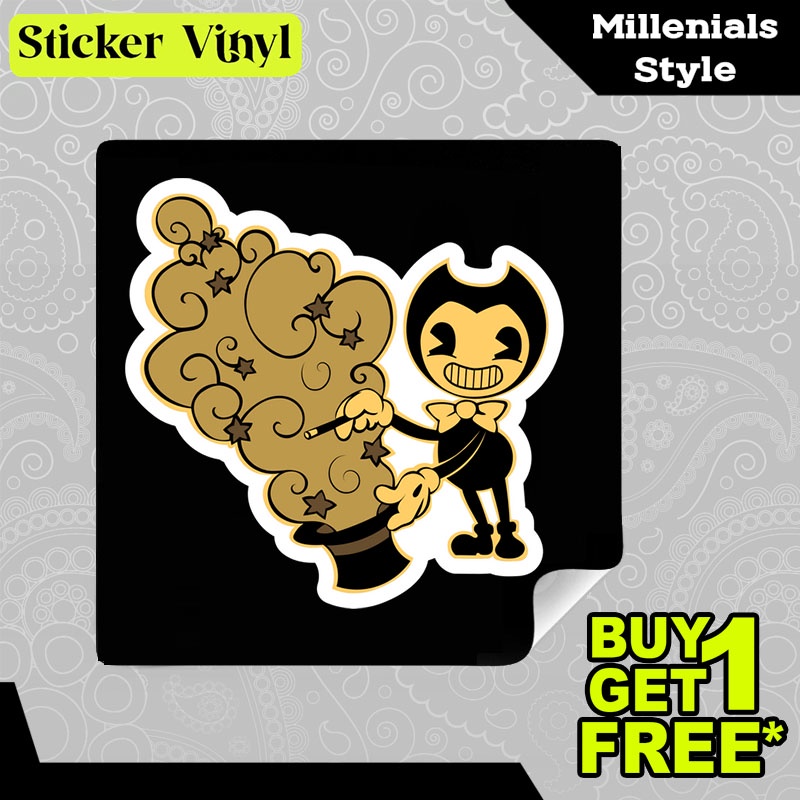 

Stiker Sticker Bendy in Devilish Tricks Karakter Kartun Lucu Anak-anak Aesthetic Bahan Vinyl Satuan Anti Air