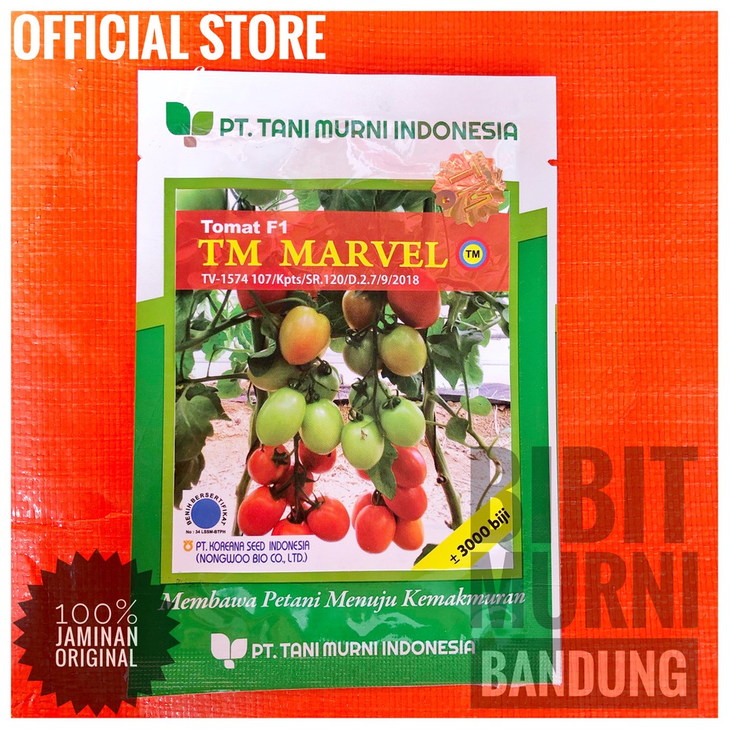 BENIH BIBIT TOMAT TM MARVEL F1 10 GRAM ORIGINAL PACK