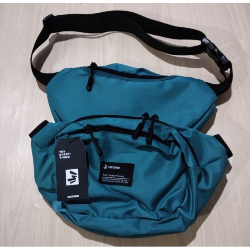 TAS SELEMPANG THREE SECOND WAISTBAG 3SECOND BASIC ORIGINAL WAIST BAG SLEMPANG
