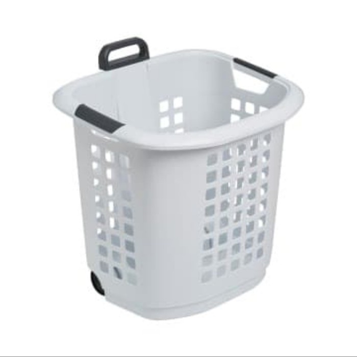 Keranjang Laundry Roda, Tempat Pakaian Kotor/Laundry Bag Minimalis