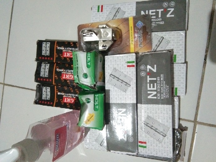 Engsel, Engsel Pintu, Engsel Jendela, Sn / Gp Size 3inch, 4inch, 5inch