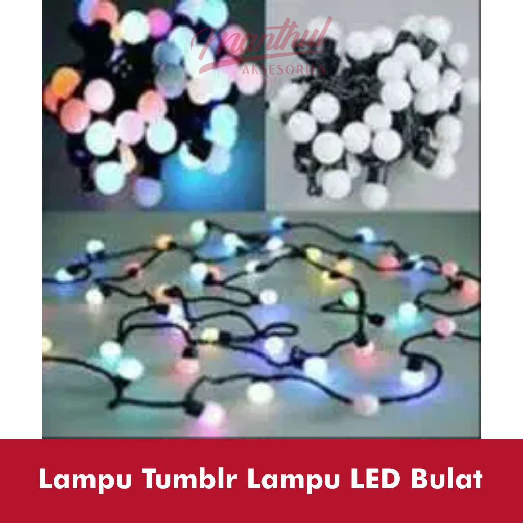 Lampu Tumblr Lampu LED Bulat