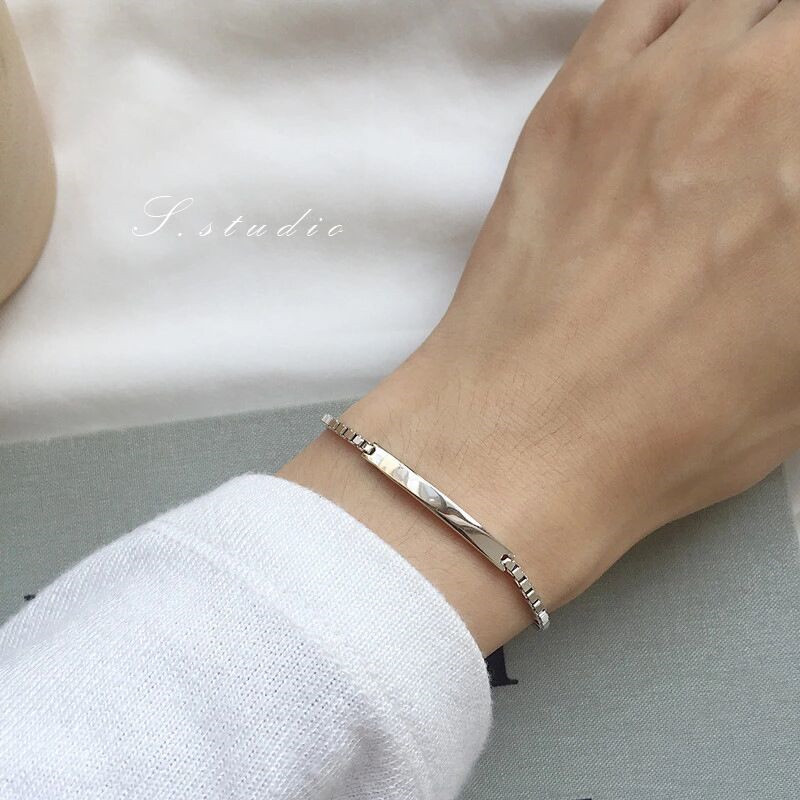 [Ready Stock]Korean Style Silver Bracelet Fashion Personality