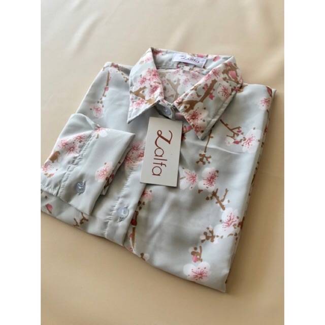 Promo Kemeja Wanita Monalisa/Kemaja Motif Bunga/Atasan Wanita