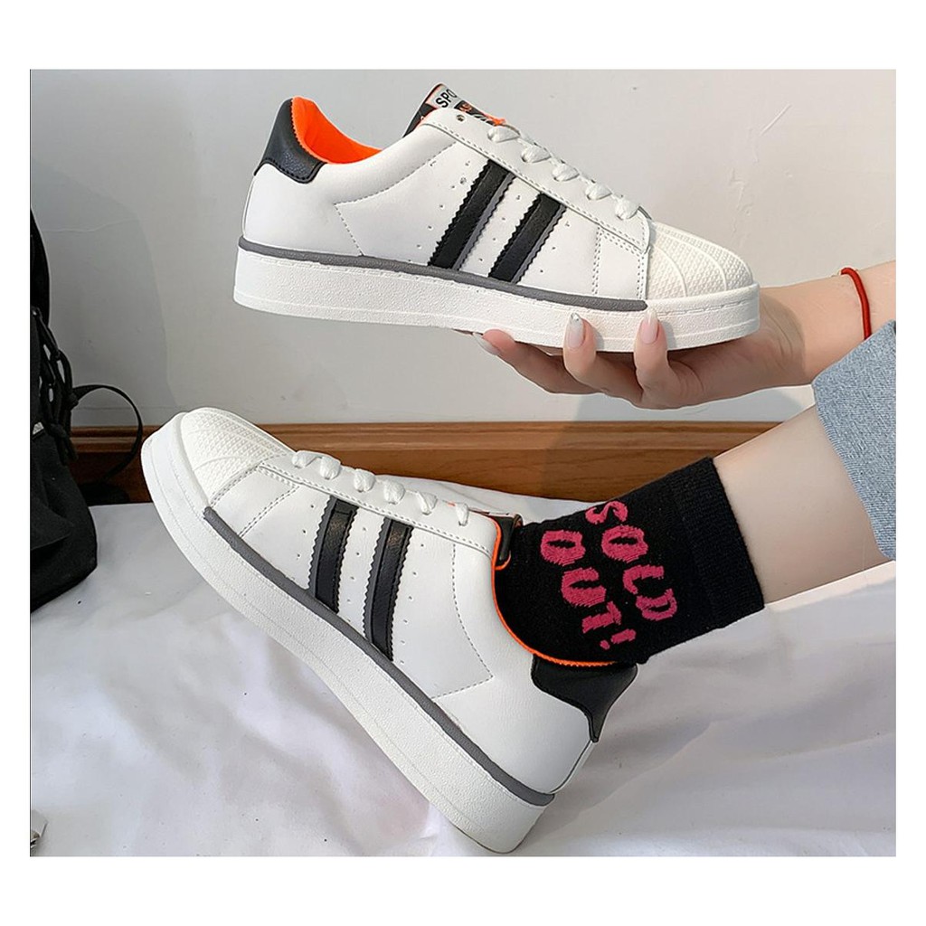 Sepatu Sneakers Import Stripe - Shoes Import Pria Wanita Premium 1092 BISA COD