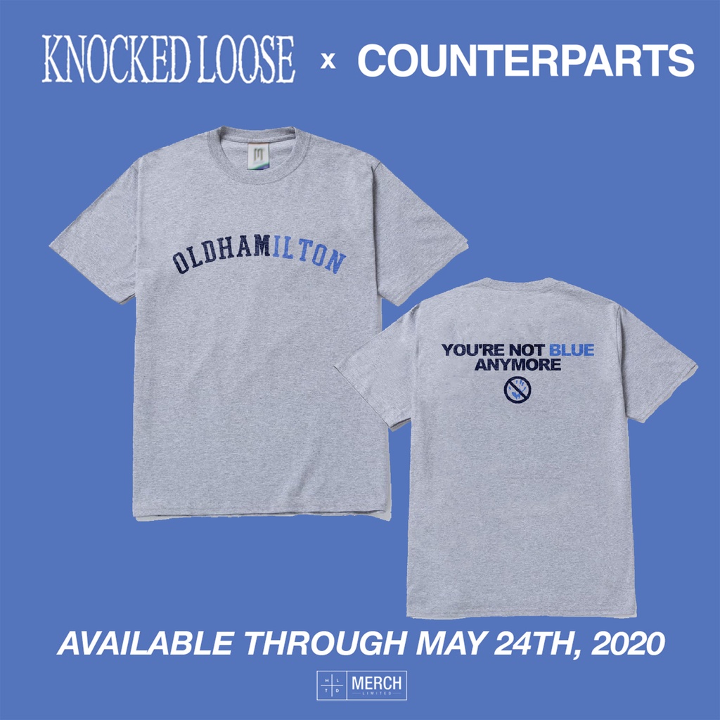 Kaos Band KNOCKED LOOSE X COUNTERPARTS "Oldhamilton" T-shirt