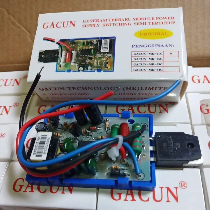 Gacun TV CRT 21inc Gacun TV Tabung 21" Gacun MK-21 Power Kit MK-21C Ori