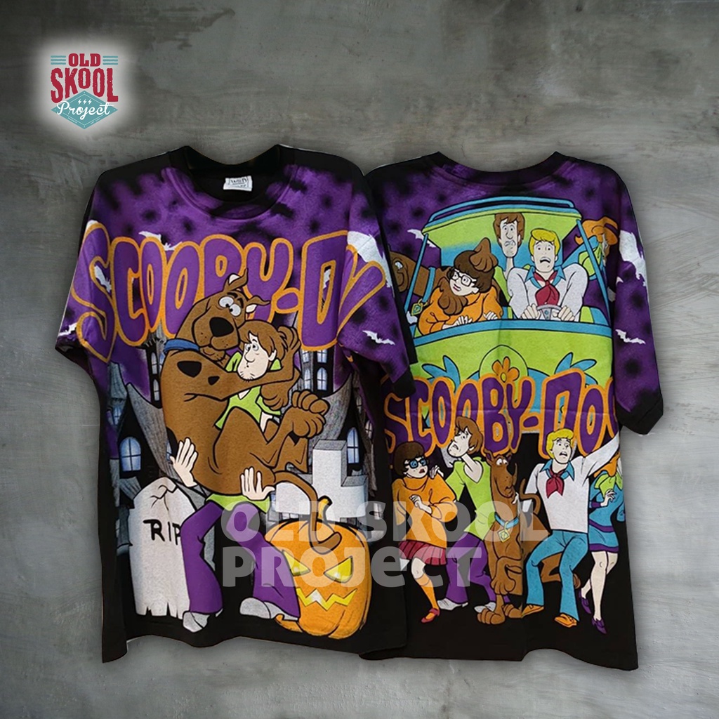 KAOS BOOTLEG ALL OVER PRINT AOP OVP BAND FADED BELEL GIANT TULTEX BROCKUM CARTOON NETWORK WILD OATS 