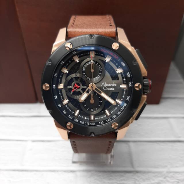 ALEXANDRE CHRISTIE PRIA AC 6549 MC ORIGINAL ( BROWN BLACK ROSEGOLD )