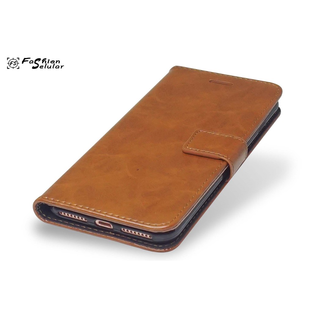 MallCasing - Asus Zenfone Max ZB555KL Flip Case/ Flip Cover Sarung Kulit Leather FS Bluemoon