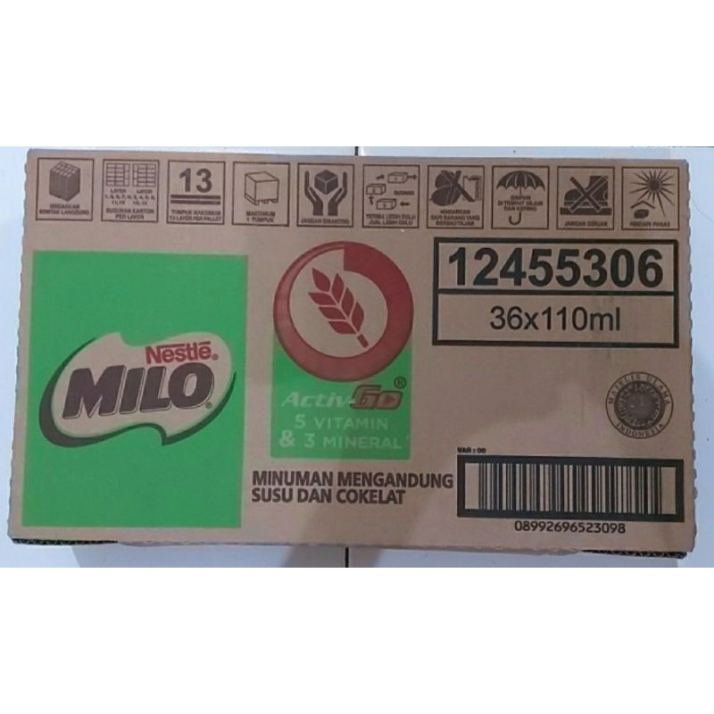 

Susu Milo 110ml 1 Dus Isi 36 / UHT