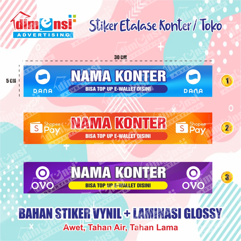 

Stiker Etalase Konter / Stiker List Etalase Toko Murah ( Minimal 9 Pcs ) - DIMENSI ADV