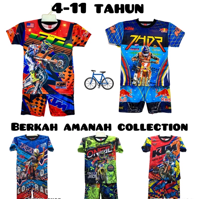 FULL PRINTING/JERSEY MOTORCROSS ANAK-ANAK TERMURAH/STELAN MOTORCROSS ANAK TERBARU
