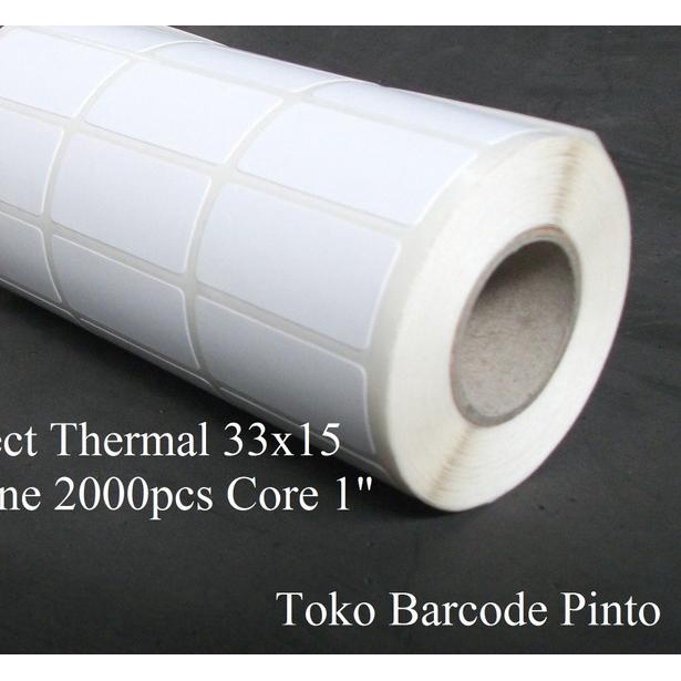 

Label sticker bare thermal 33x15 core 1" 3 line 2000 pcs