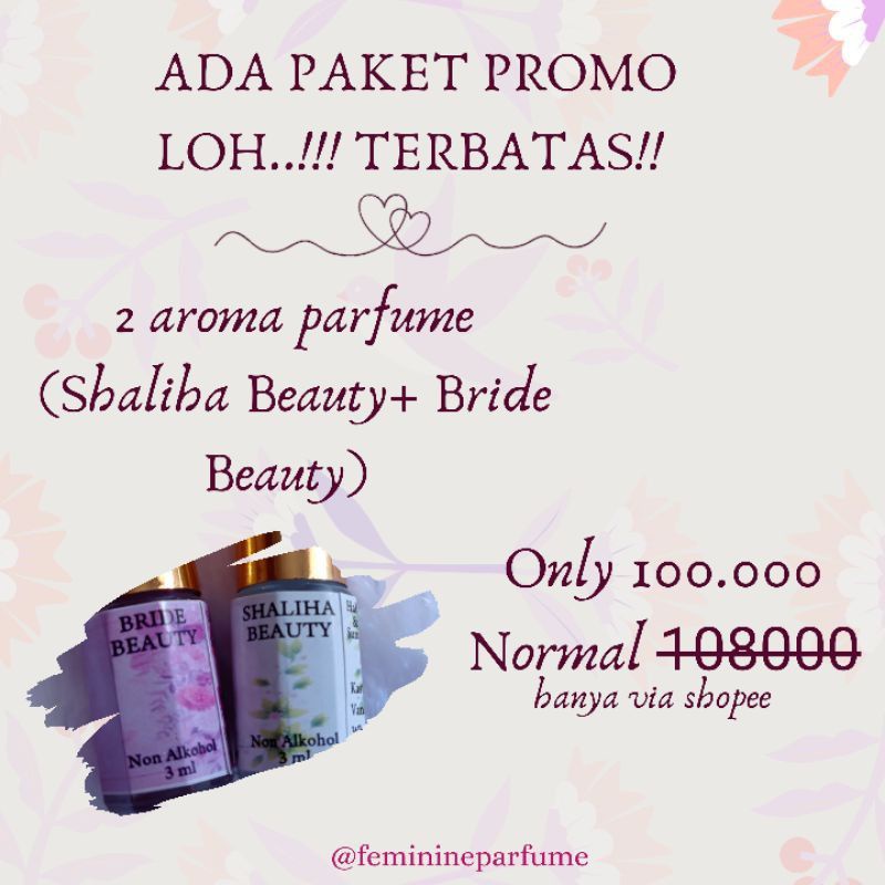 Jual Paket Promo 2 Aroma Feminime Parfume Sepasang Shaliha Beauty Bride Beauty Shopee