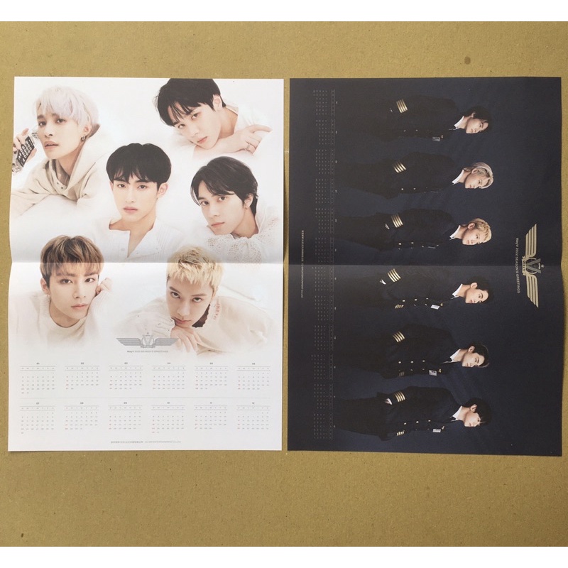 [ Ready take all ] Folded poster (2) calendar kalender set fp season greetings SG set 2022 new year 