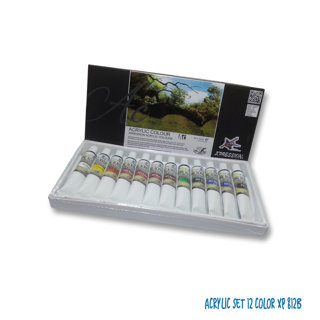 

XP LEONARDO ACRYLIC SET 12 WARNA (12ml) 812B