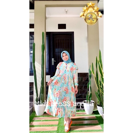 Midi dress, Midi dress rayon, Midi dress rayon premium, midi dress terbaru, midi dress rayon terbaru