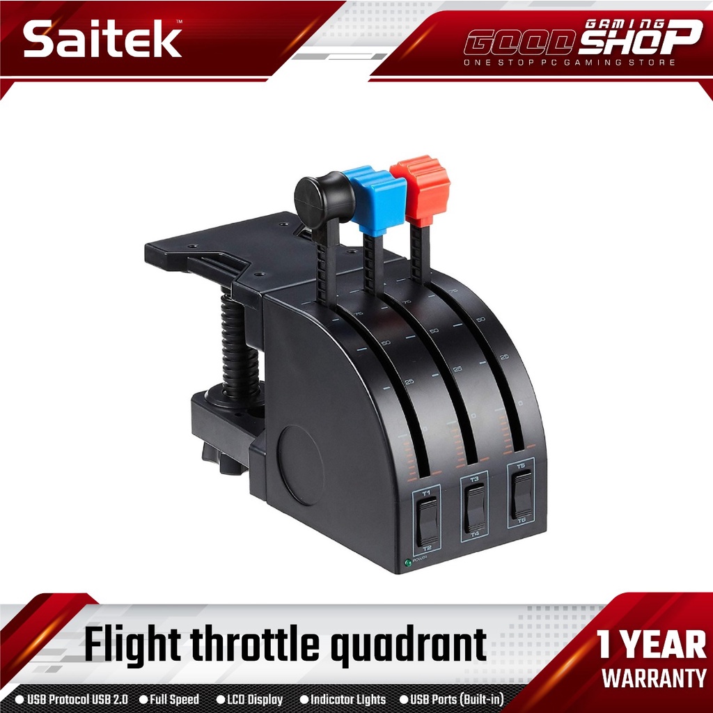 SAITEK FLIGHT THROTTLE QUADRANT