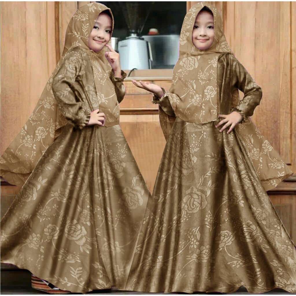 HOPYLOVY - GMS Gamis Anak Perempuan Baloteli Emboss Kids