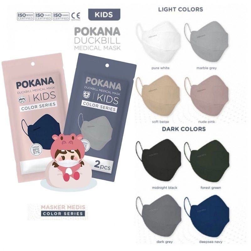 Pokana duckbill anak earloop sachet isi 2 pcs