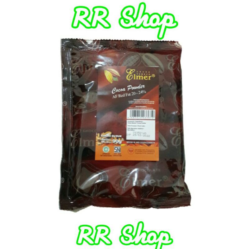 Bubuk Coklat Elmer | Elmer Cocoa Powder African Red 20-24% 90gr | Cocoa Powder - bubuk coklat