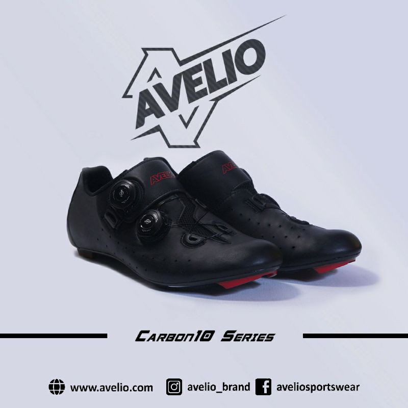 sepatu sepeda roadbike Avelio carbon AM series shoes bike cleat RB karbon